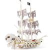 1592PCS Skull Pirate Ship Building Blocks Adventure Boat Classic Model Assembly Bricks Desktop Display DIY Toys Gifts For Kids