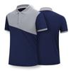 Summer Men's Business Casual Polo Shirt Fashion Color Matching Lapel Button Short Sleeve Golf T-shirt Casual Sports Shirt S-4XL