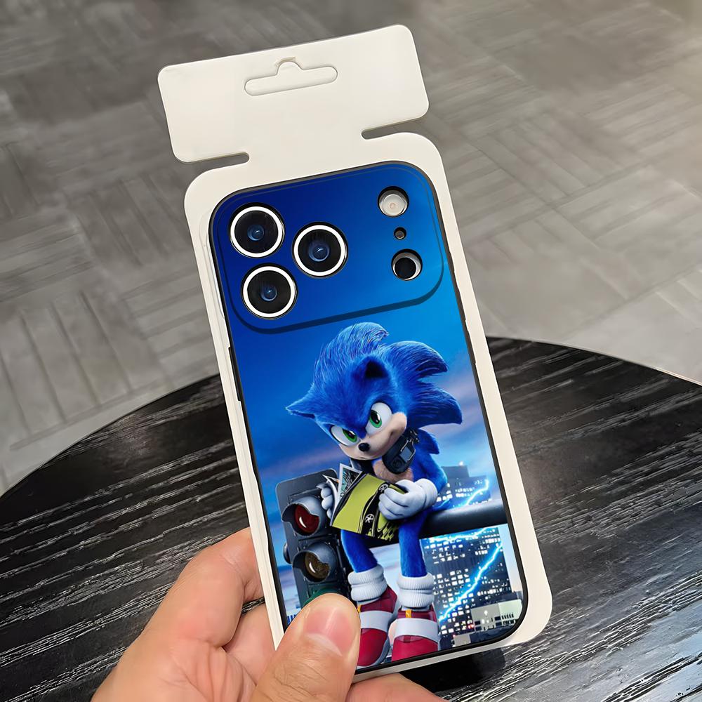 Supersonic-S-Sonic-Game Phone Case For IPhone 17 Air 16 E Pro Max 15 14 13 Mini 12 Pro 11 Max Plus Black Soft Shell