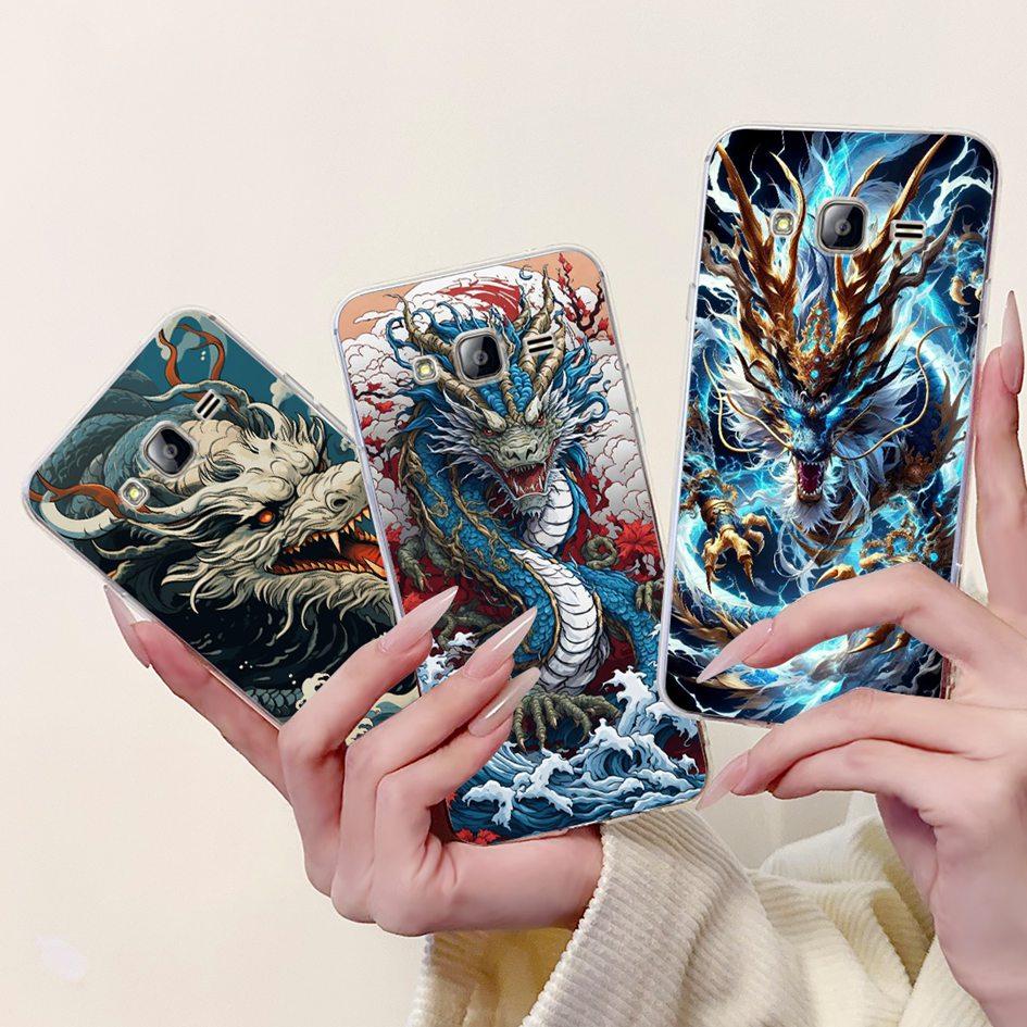 For Samsung Galaxy J5 Case J500F J500H J500G Cover Luxury Dragon Lion Soft Silicone Phone Cases For Samsung J3 J5 J7 2016 Bumper