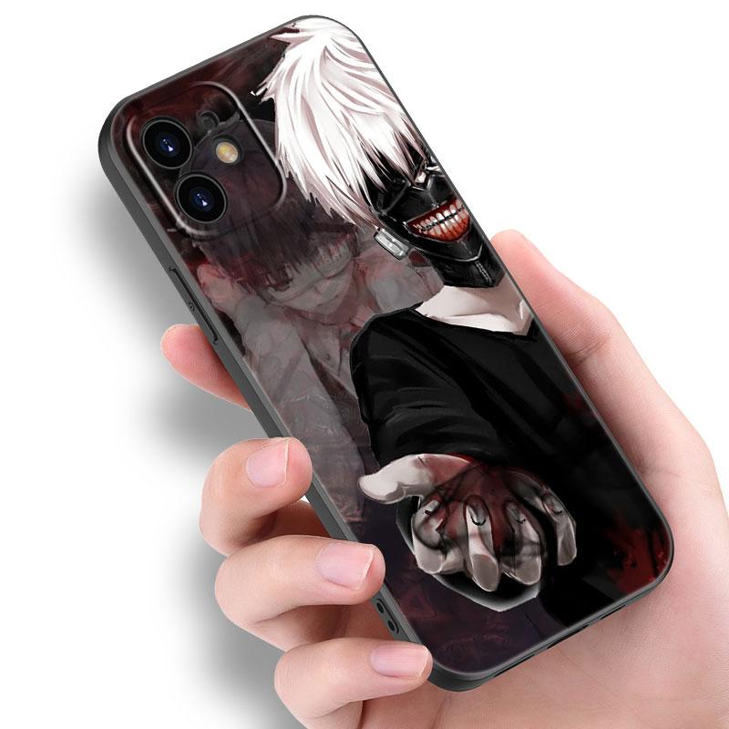 Чехол для телефона с изображением аниме «Токийский гуль» для Apple iPhone 14 13 12 Mini 11 Pro Max 7 8 XR X XS 7 8 Plus SE 2020 2022, черный мягкий чехол