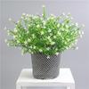 Eucalyptus Smith Robusta Plant With Plastic Flowers For Indoor Decor Home
