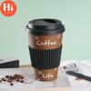 Привет, 470 мл, кофейная кружка, наклейка, дизайн, изоляция, бамбуковое волокно, разлагаемая чашка для воды для путешествий