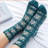 Носки в стиле Лолиты Y2k Kawaii, милые носки с цветочным рисунком, хлопковые богемные зимние женские забавные носки для девочек, Harajuku