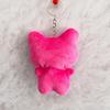 Cute Cat Plush Toy Keyring With Pp Cotton Filling For Gift And Collection