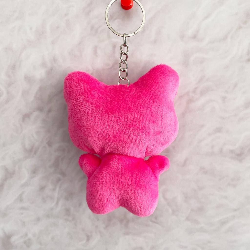 Cute Cat Plush Toy Keyring With Pp Cotton Filling For Gift And Collection