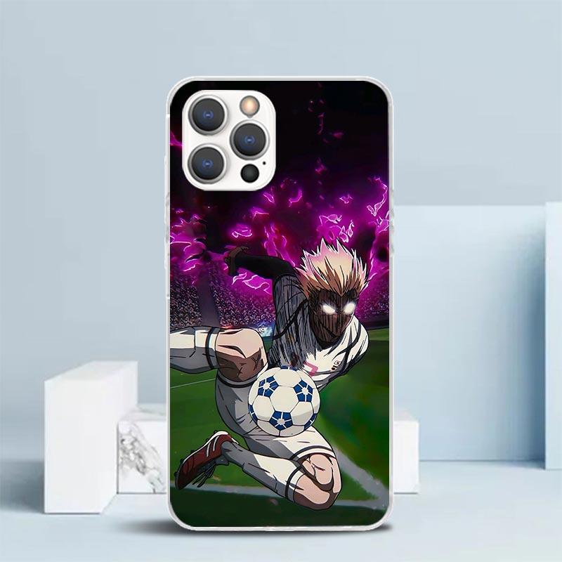 Blue Lock Сидо Рюсэй Мягкий чехол для iPhone 16 17 Air 15 14 Pro Max 16E Чехол для телефона 13 Mini 12 11 7 SE 8 Чехол с рисунком