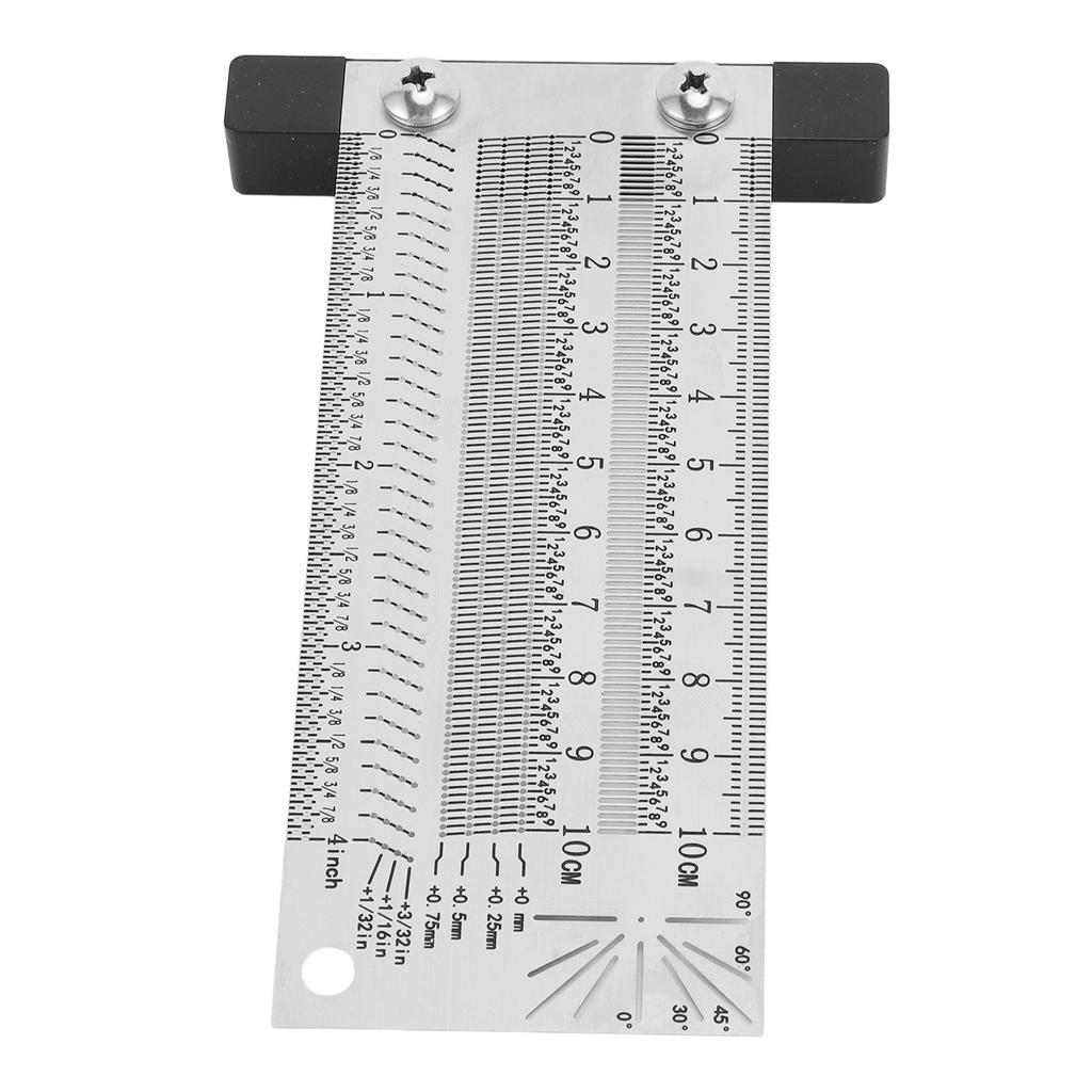 4 дюйма 100 мм Т-образный угольник 0,25 мм 132 дюйма Высокоточный разметочный скрайбер из нержавеющей стали для деревообработки