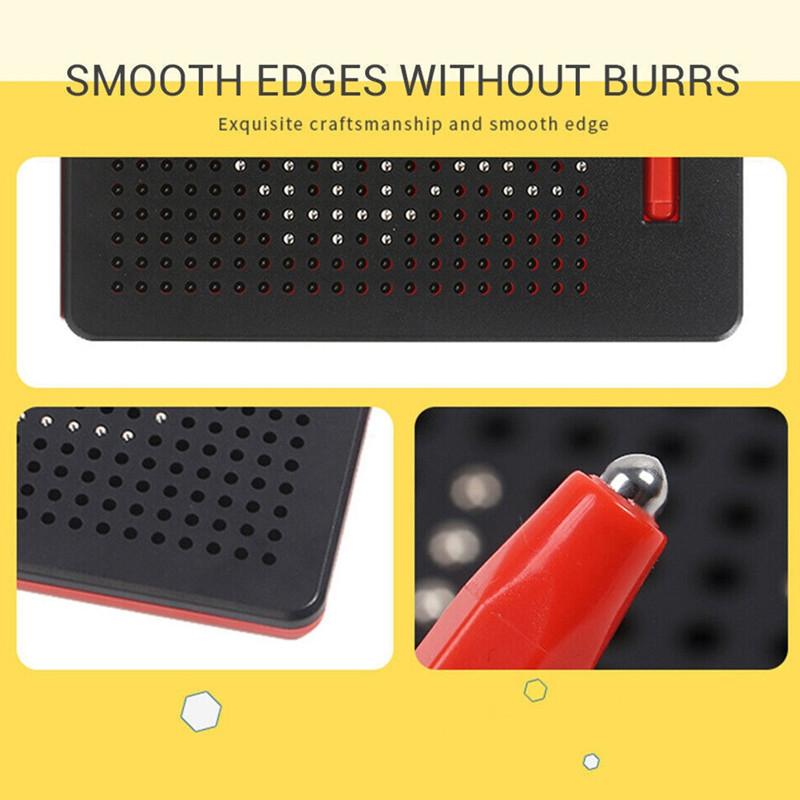 Магнитная доска для рисования с бусинами, стилусом, магнитом, планшетом, детские стираемые игрушки для письма, обучающая игрушка для рисования для детей