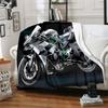 1pc Blanket Kawasaki Ninja Print Design, Lightweight Blanket for Sofa, Bed- Soft &Warm, Gift for All Seasons like Christmas, Halloween
