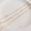 14K Gold-Filled Color-Preserving Star Moon Chain for DIY Necklace or Bracelet Jewelry