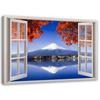 Canvas Print, Window - Fuji Volcano
