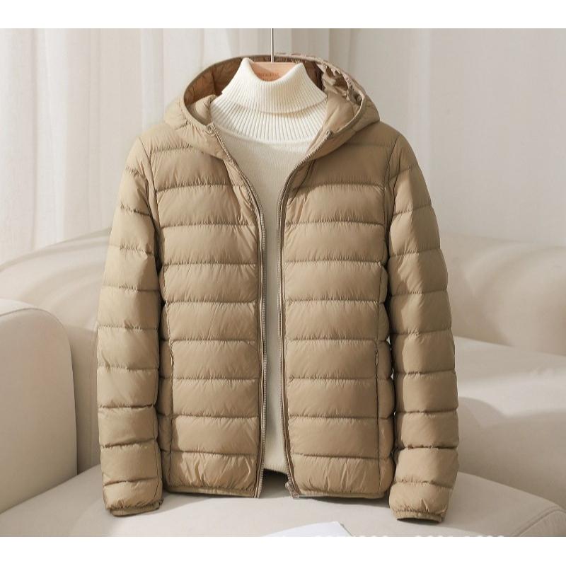 Женская пуховая куртка большого размера 5XL 6XL 7XL Новая Весенняя Осенняя Женская Ультралегкая Складная С капюшоном Пуховики