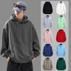 2024 Весна/Осень Унисекс Пуловер с капюшоном: Трендовая толстовка из чистого хлопка