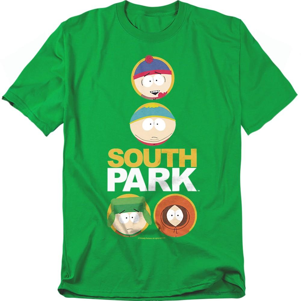 South Park Solid Circles T-Shirt S-4XL, Kelly Green