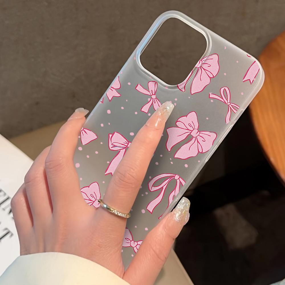 Чехлы для мобильных телефонов iPhone 11 13 15 Pro Max 12 14 Pro Max Чехол для iPhone 16 15 Plus 13 Pro 12 Матовая текстура с рисунком в виде мультяшных цветов