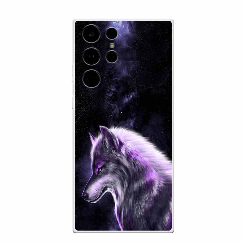 Clear Soft Case for Samsung S23 Ultra Silicone TPU Phone Back Cover for Samsung Galaxy S23 Samsung S23 Transparent Animal Coque