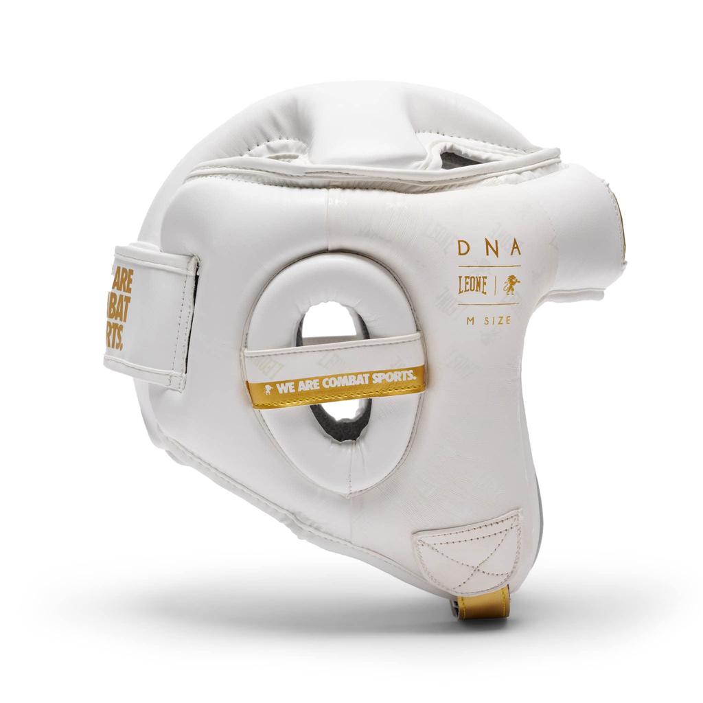 LEONE 1947 боксерский тренировочный шлем унисекс накладка на липучке подкладка белый размер L CS444 [DNA] противоударный нескользящий [оригинальный продукт]