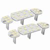 6PCS Car Inside Roof Reading Light Board 48 LEDs White Lighting Replacement for Peugeot 30008 4008