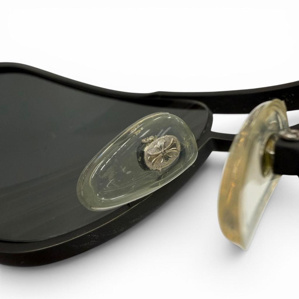 Очень хорошие СОЛНЕЧНЫЕ ОЧКИ CHROME HEARTS MORNING WOOD II черные 925 Б/У