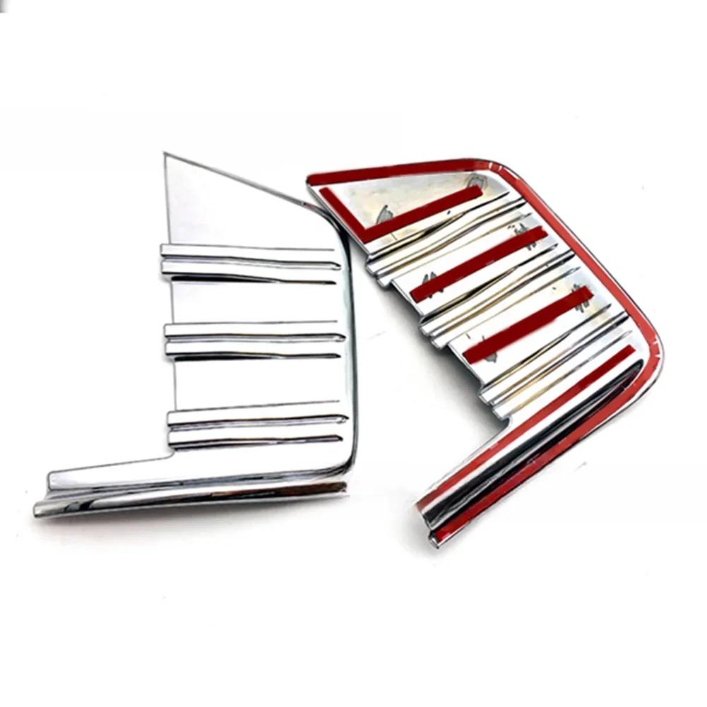 For Chevy FOR Silverado 2019-2026 Chrome Front Bumper Side Vent Cover Trim Bezel Bumper Decoration Styling