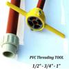 6 шт. Набор для нарезания резьбы на трубах, набор метчиков и плашек с ключом 1/2", 3/4" и 1" плашки, инструмент для нарезания круглой резьбы на трубах для дома, друзей, родственников