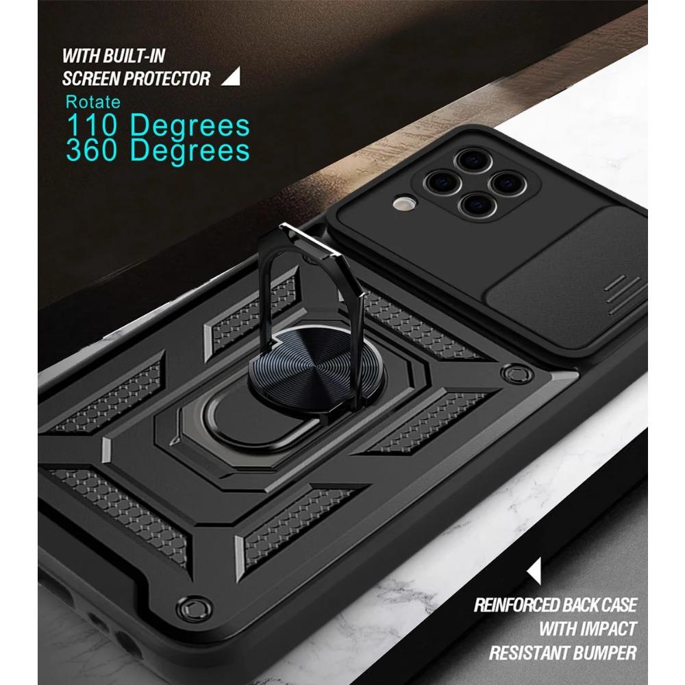 For Huawei P40 Lite E Case Shockproof Armor Magnetic Ring Stand Phone Case For P30 P40 Lite Slide Camera Protection Back Cover