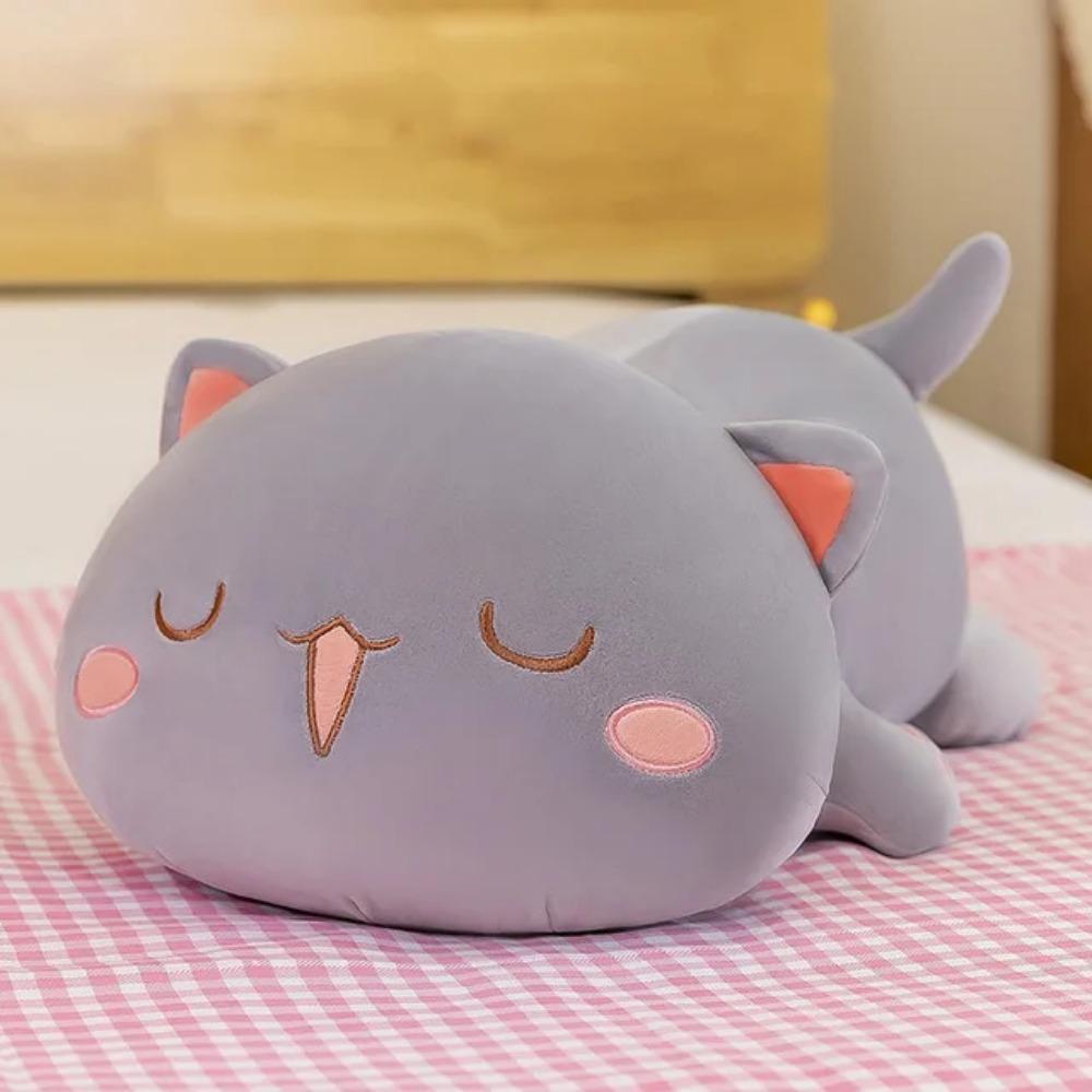Kawaii Mitao Cat Plush Toys Cute Animal Soft Stuffed Pillow Couple Peach Cat Plushie Doll Cartoon Decorate Birthday Gifts Kids