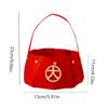 Red Candy Storage Bag Thickened Gift Bags Portable New Year Handheld  Fruit Basket  Home Supplies