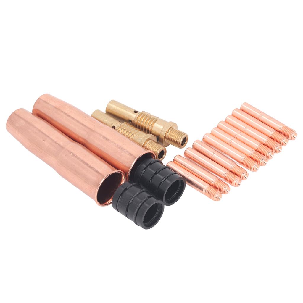 Набор аксессуаров для сварочной горелки MIG 16 шт. Наконечник, сопло, диффузор, адаптер, расходные материалы для горелки 200250 M7