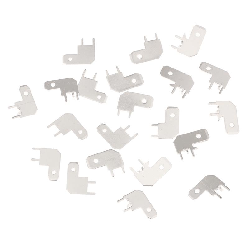 50Pcs 4.8/6.3 Flag-Shaped Inserts Pcb Circuit Board Insert Pcb L-Shaped Corner Solder Thickness 0.8Mm Welding Sheet