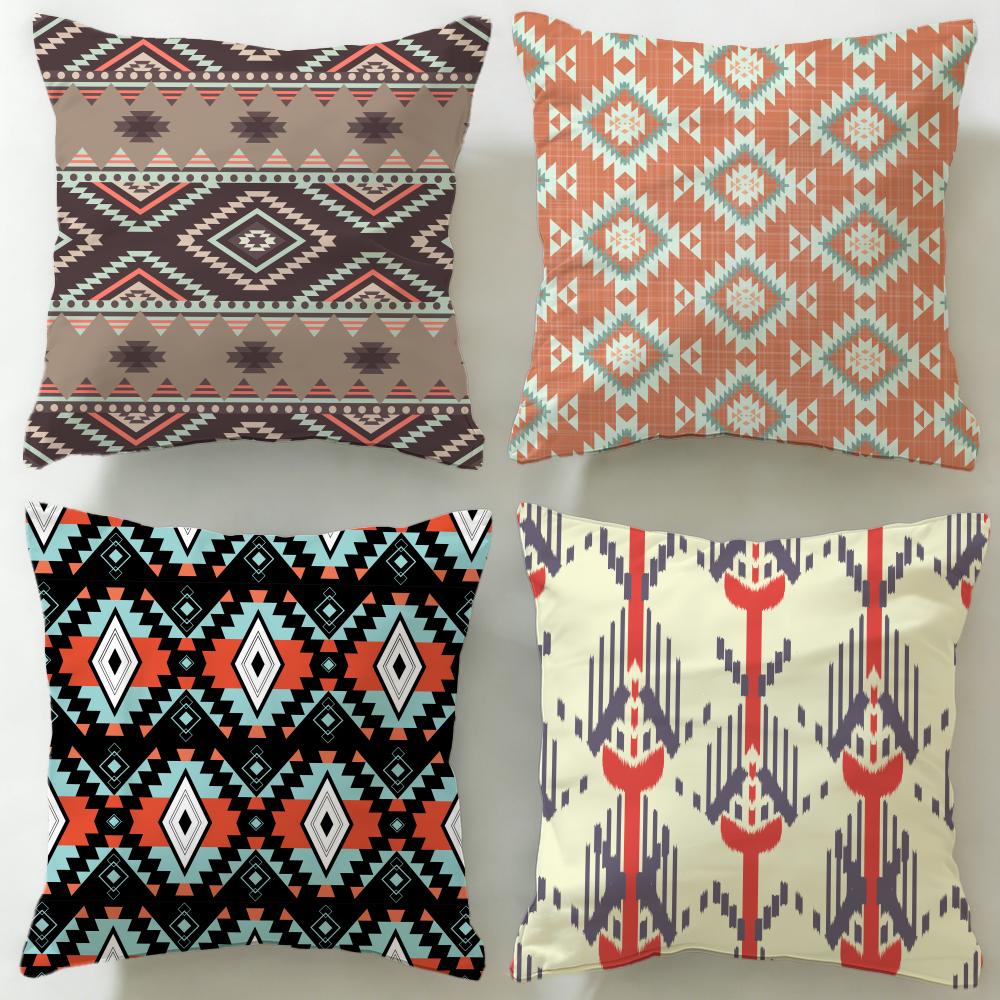 Классический узор. Чехол для подушки из натуральной ткани. Мягкая и легко стирается. Универсальный вариант для дивана, кровати, путешествий и офиса.