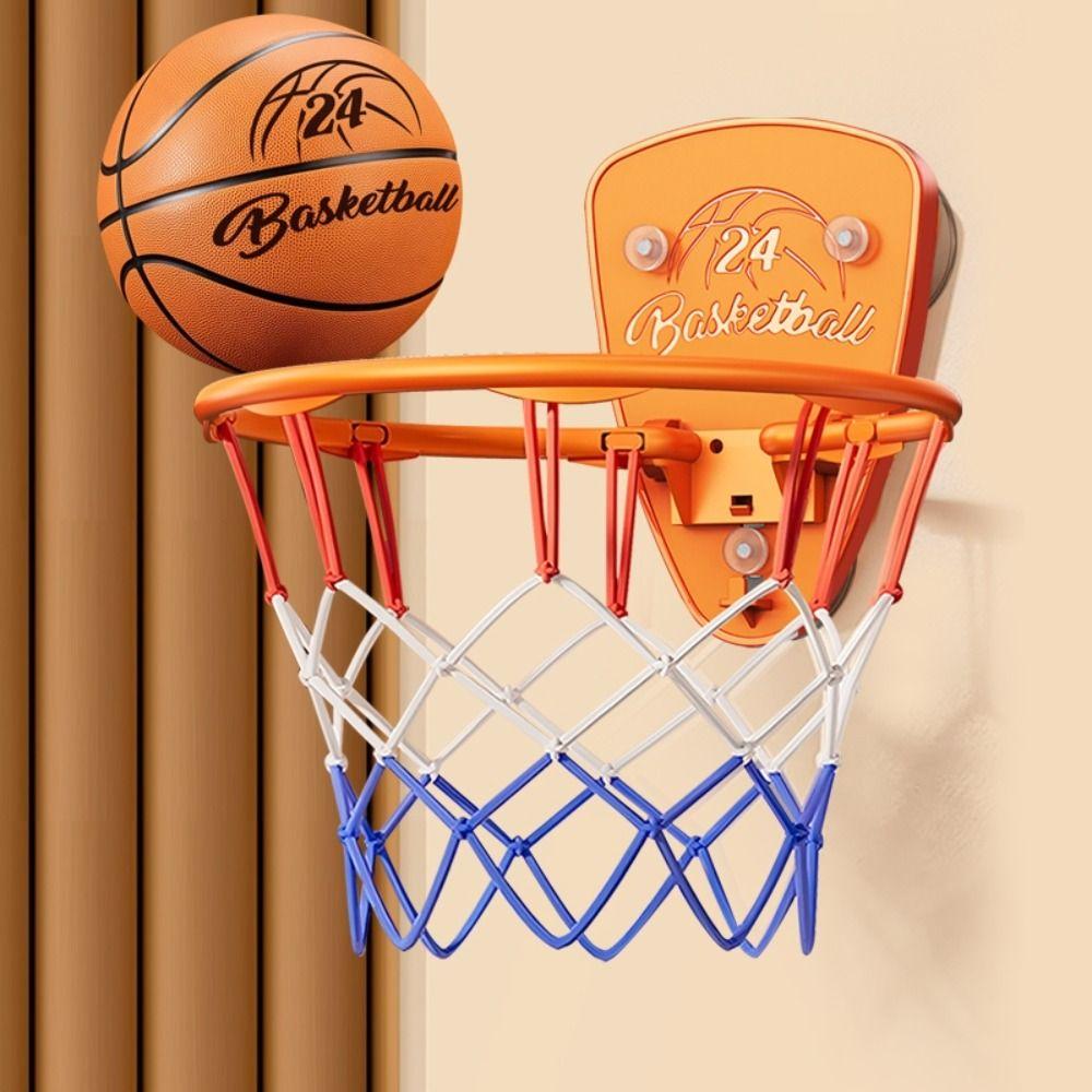 No-Drill Installation Toddler Basketball Hoop Foldable Kids Basketball Set Indoor Play