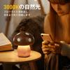 rechargeable wooden mushroom lamp with Stylish night light for Cute and relaxing atmosphere Cordless, touch-sensitive dimming. bedrooms. lighting.