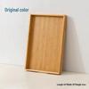 Minimalist Natural Bamboo Double-Layer Rectangular Tea Tray