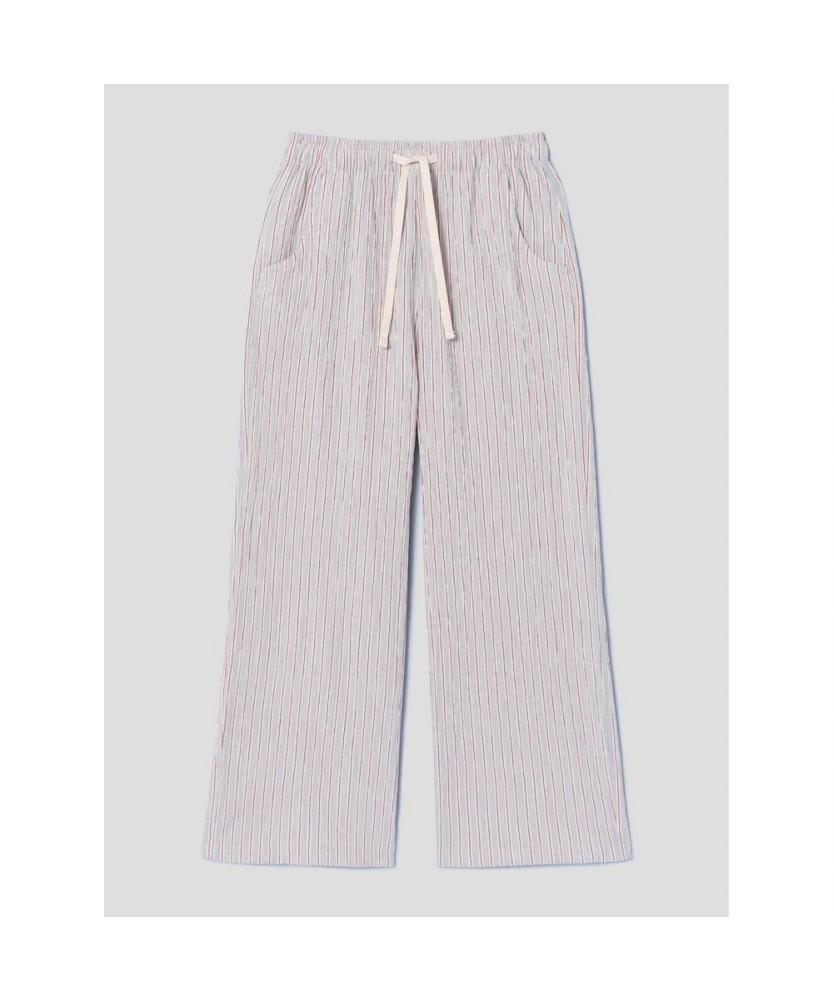 8SECONDS Striped Elastic Pants Gray