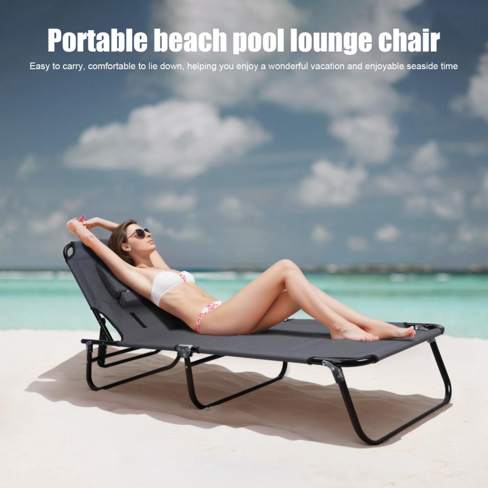 Camping Cot Folding Bed Portable Outdoor Bed Comfortable Sleeping Cots For Adults Kids Camping Travel Beach Sunbathing Chair