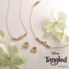 Disney Tangled Princess Pendant Necklace, 10K Yellow Gold, Flower Design, Christmas Jewelry, FPCDS20308