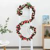 94.5 Inch Artificial Rose Flower Garland Faux Hanging Rose Vine Fake Spring Floral Ivy Garland for Wall Backdrop Wedding Arch Party Background Fence