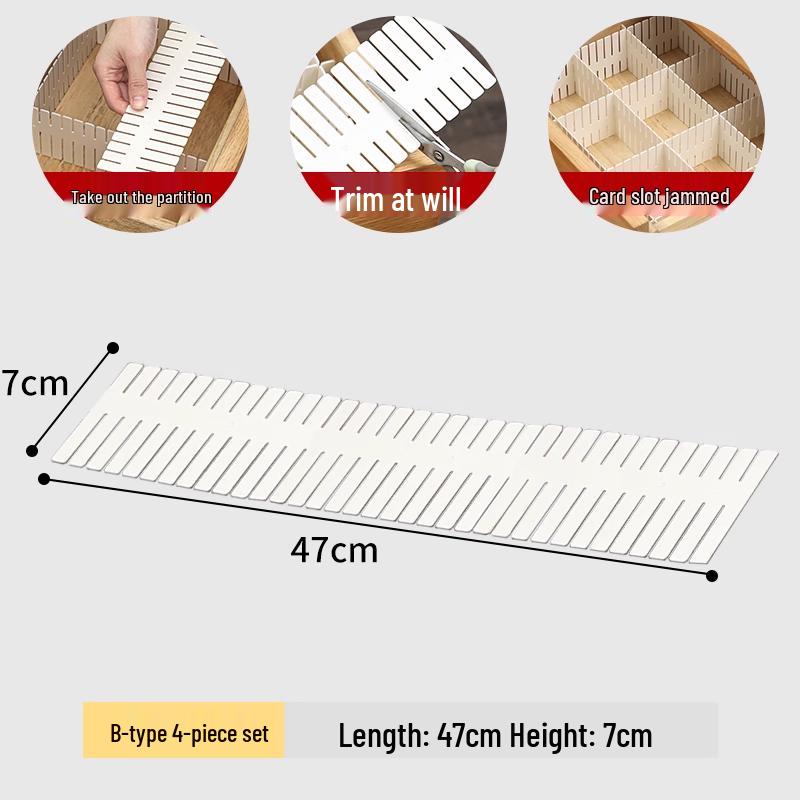 Adjustable Drawer Organizer for Kitchen, Office, and Wardrobe