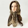 Breathable Cashew Nut Print Silk Scarf Korean Style Square Handkerchief Small Scarves  Beach