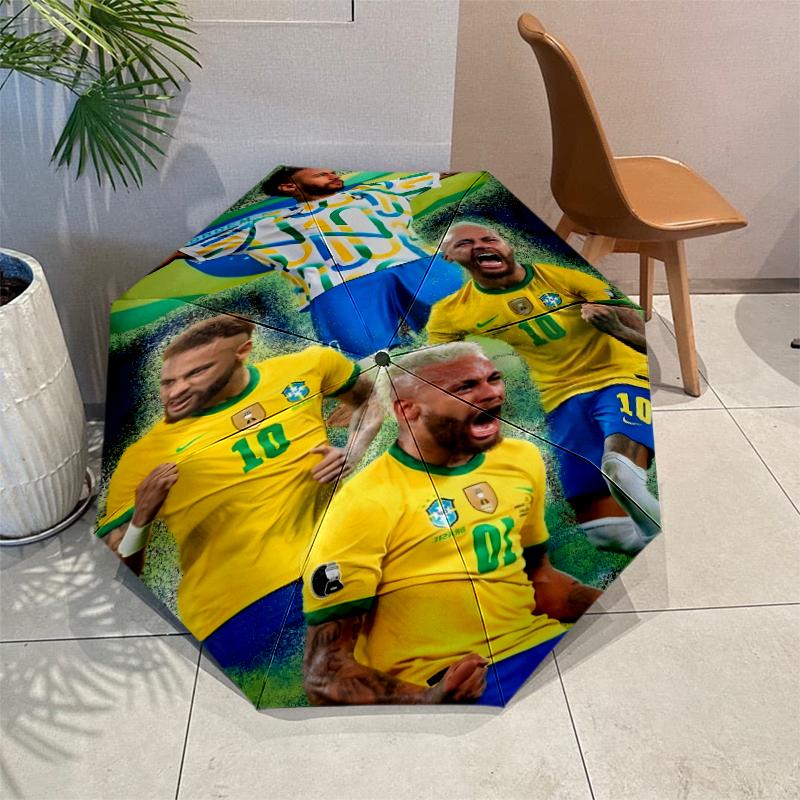 Зонт N-Neymar с Автоматическим Открытием/Закрытием и Усиленной Конструкцией на 8 Спиц, Компактный Дорожный Зонт, Подходящий для Улицы