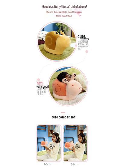 Adorable Pink Snail Plush Doll - Sleep Companion & Birthday Gift for Girls