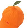 Cotton Orange Baseball Cap Peaked Creative Orange Cap Versatile Embroidered Letter Hat  Street