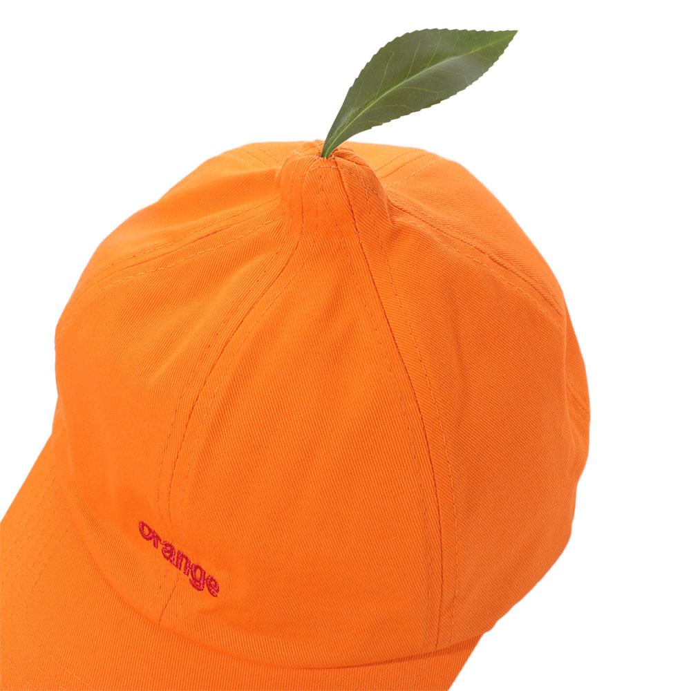 Cotton Orange Baseball Cap Peaked Creative Orange Cap Versatile Embroidered Letter Hat  Street