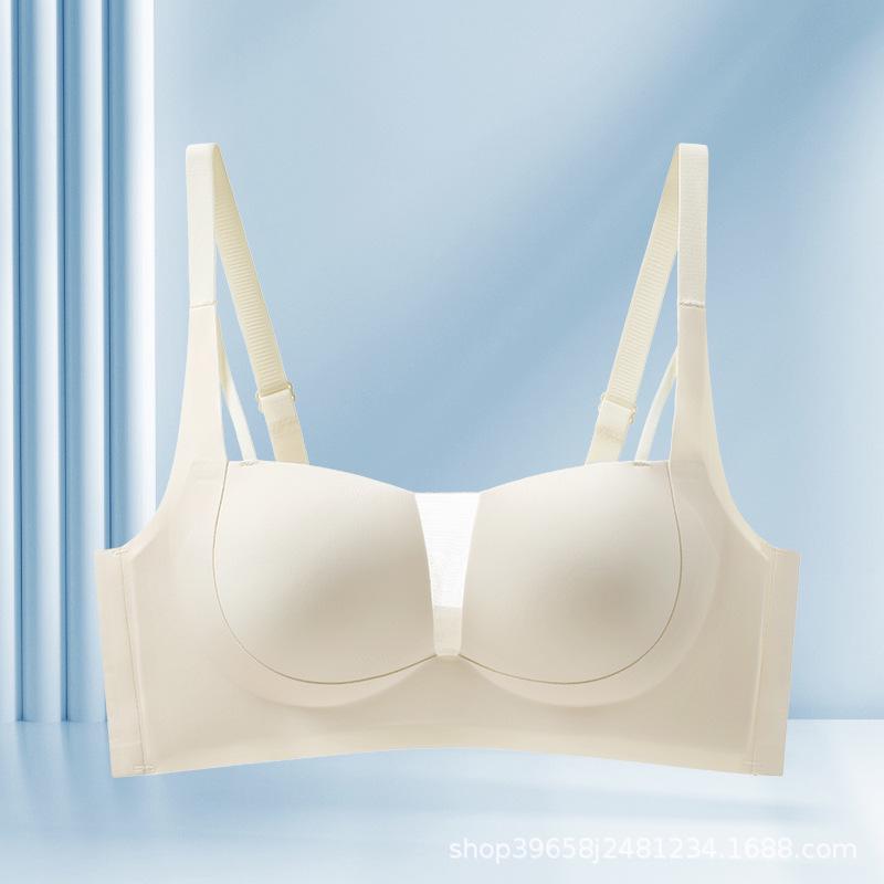 Seamless Smooth Push-Up Bra: Thin Cup, ABC Cup, Adjustable, Comfortable, Versatile for Summer, Ideal for Small Chests