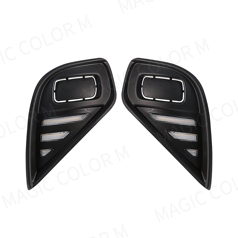 Дневные ходовые огни DRL для Toyota Highlander 2025 2025 Противотуманные фары Дневные огни Двухцветные белые желтые провода Переключатель