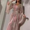 2022 European & American Women's Lace Deep V Neck Retro French Evening Wedding Dress