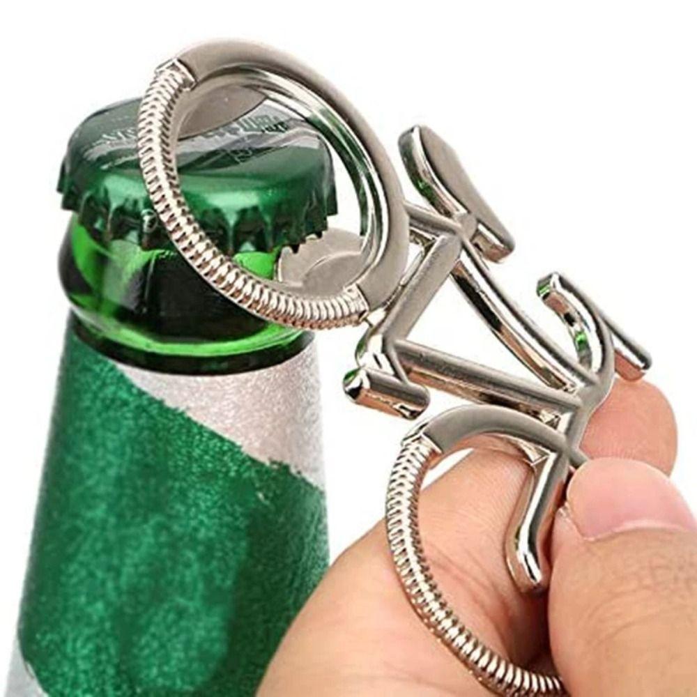 Metal Bicycle Keychain Multifunctional Fashion Bottle Opener Keyring Bike Shaped Creative Bike Key Rings Thanksgiving