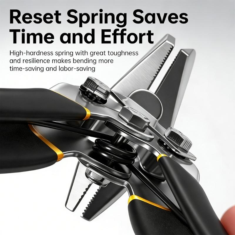 Heavy Duty Sheet Metal Hand Seamer Bender Crimping Tool For Electrical Work And Sheet Metal Bending In Tight Space